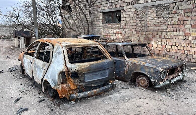 В Украине будут судить окупантов, которые в Гостомеле расстреляли машины с гражданскими. Фото