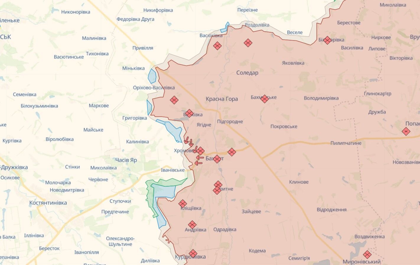 Воїни ЗСУ під час боїв під Бахмутом знищили близько 80 окупантів, – Череватий