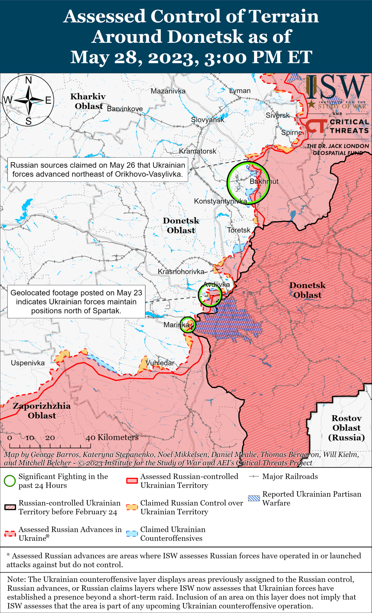 Оккупанты снизили темп операций под Бахмутом, Пригожин подрывает авторитет Путина – ISW