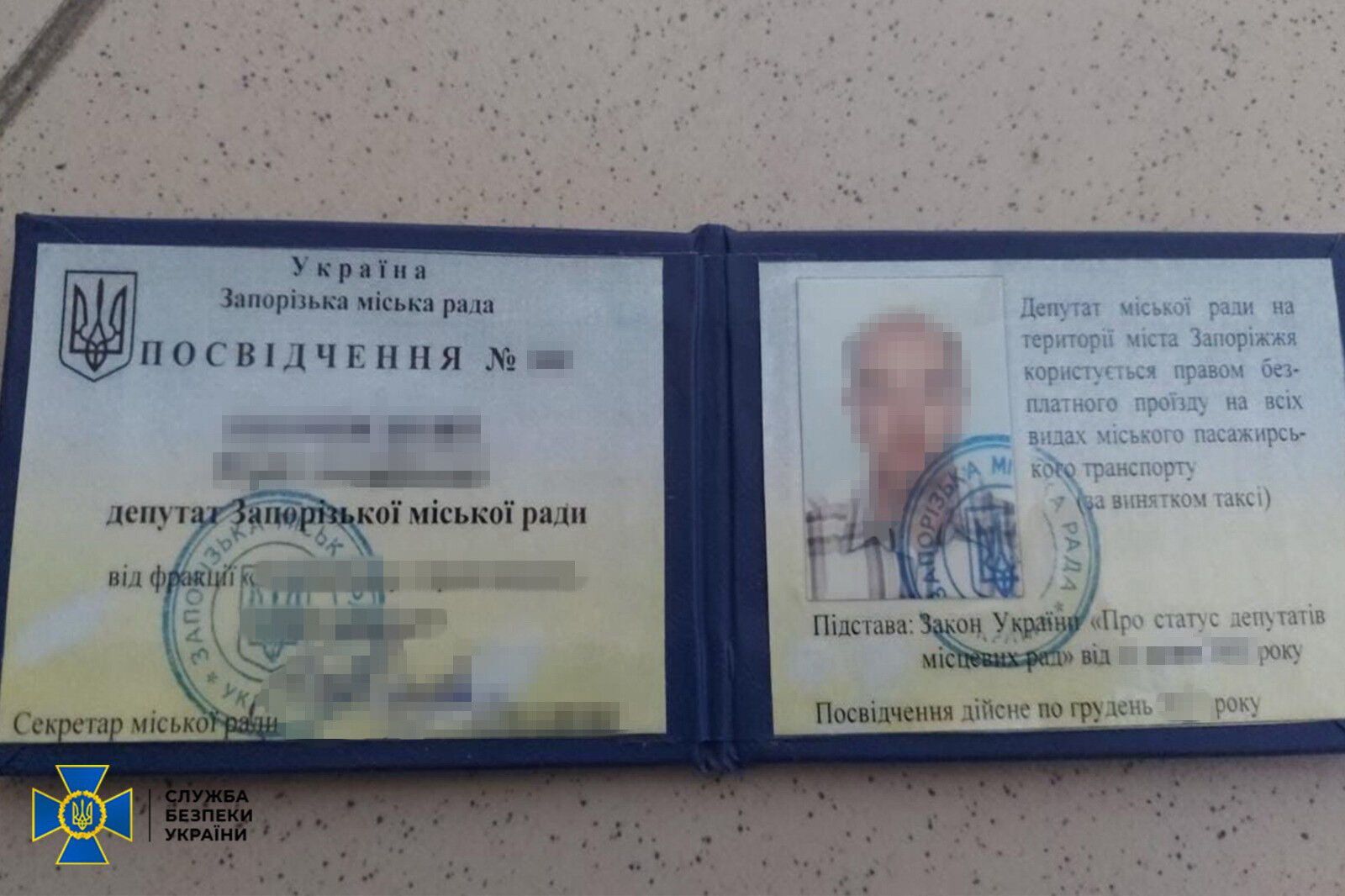 СБУ задержала экс-депутата горсовета Запорожья, который наводил российские ракеты. Фото
