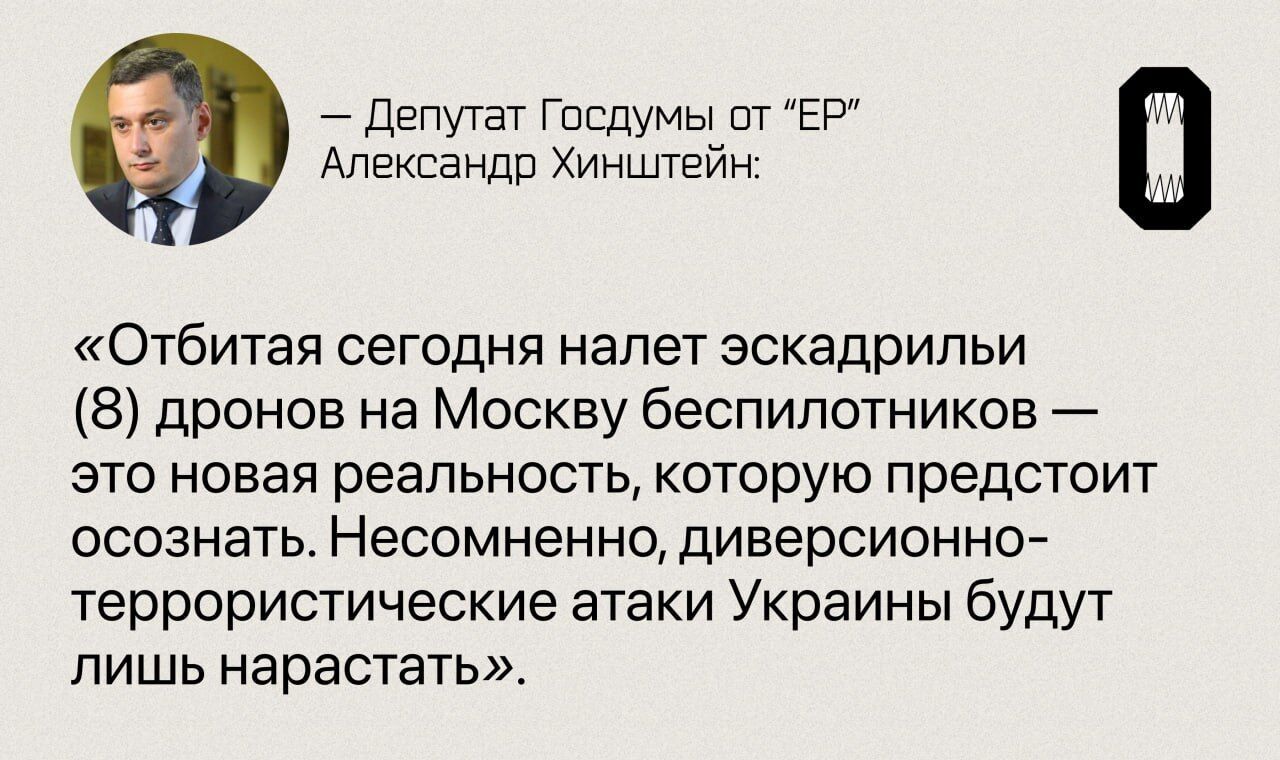 "Нова реальність": у Росії шукають "винних" в атаці дронів на Москву, а Пригожин накинувся на міноборони РФ