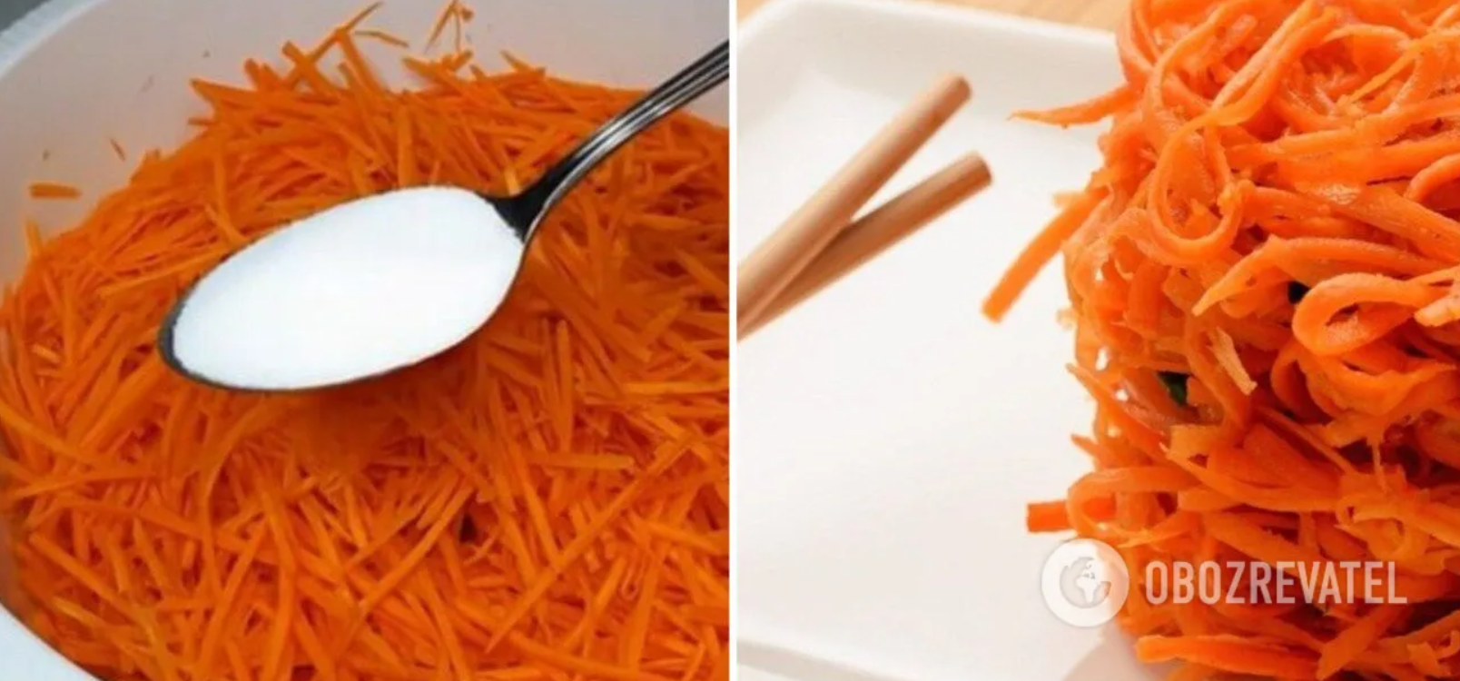 Рецепт моркови по-корейски без приправы