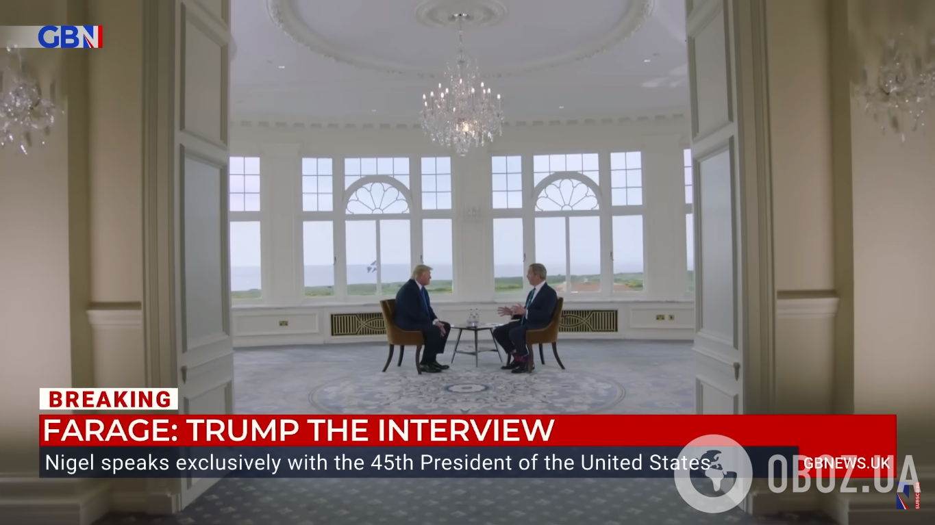 Трамп на интервью GB News