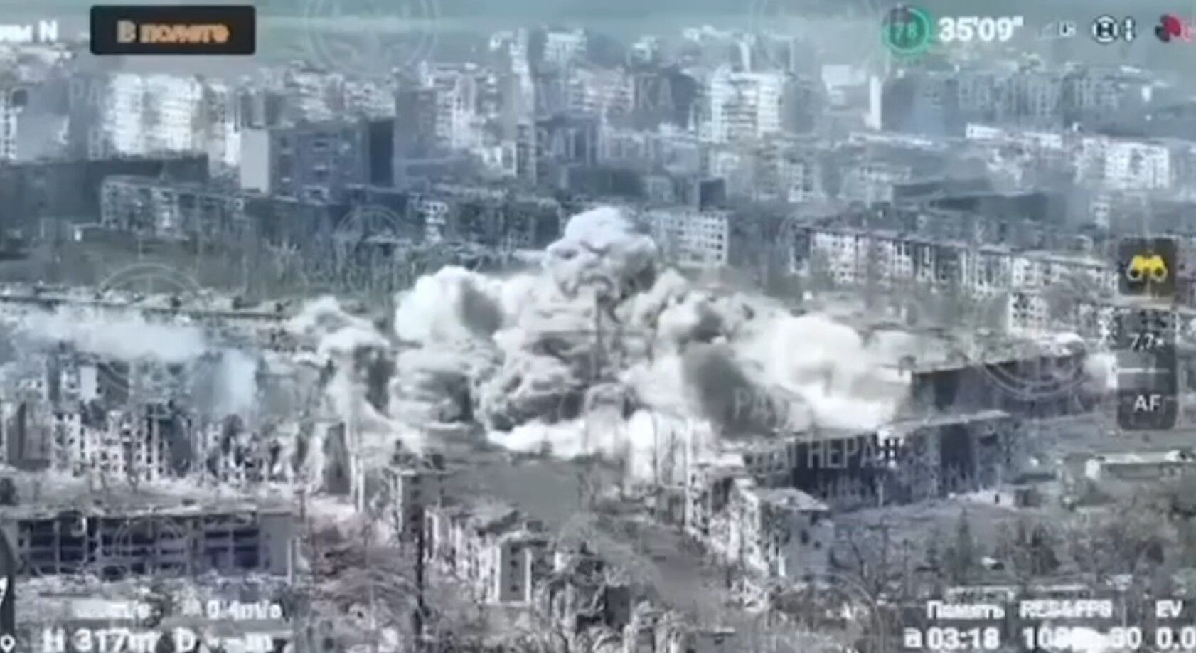 "Бывший город": Казанский показал апокалиптические кадры из разрушенного армией РФ Бахмута