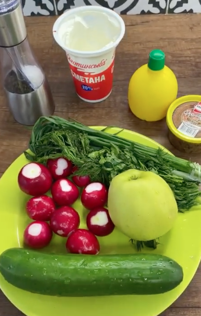 Овочі для салату