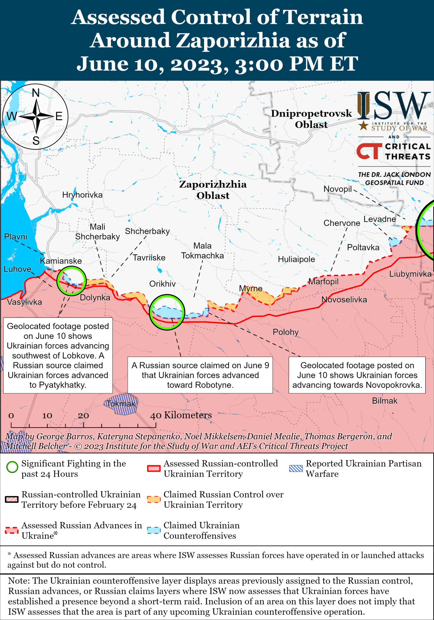 Силы обороны добились локальных успехов на Запорожье, войска РФ остаются опасными – ISW  