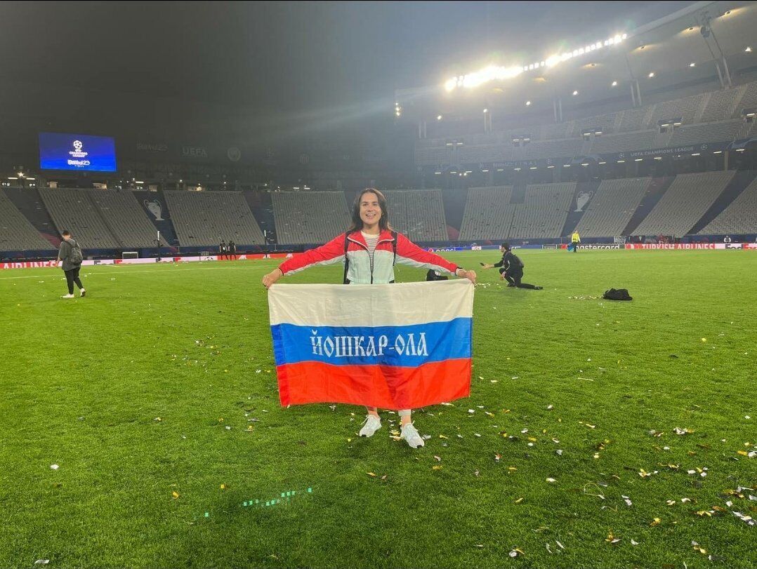 Скандал с флагом Украины на финале ЛЧ: в сети показали наглость россиянки, которую никто не остановил