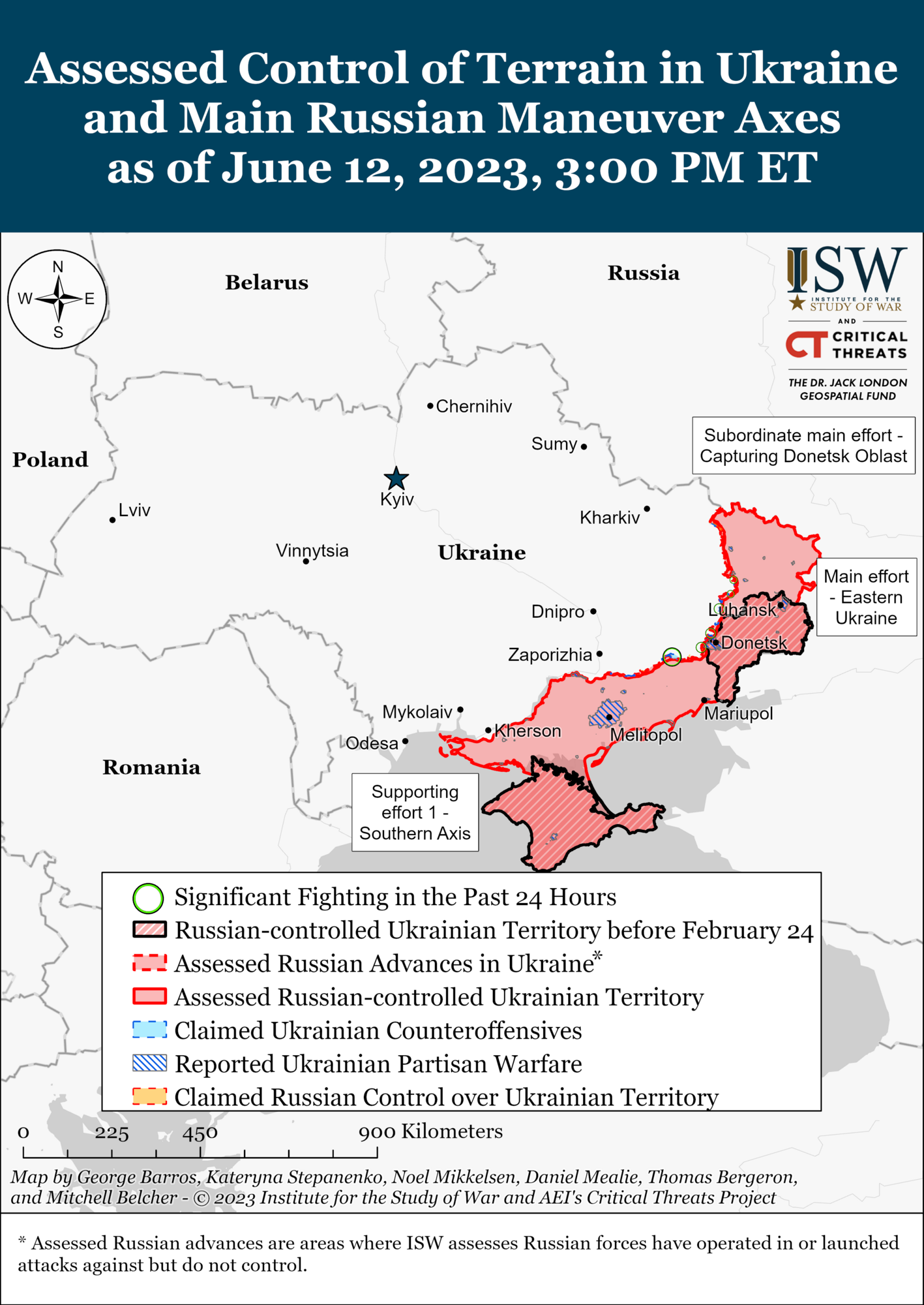 Контрнаступательные операции ВСУ продолжаются на трех направлениях: в ISW указали на успехи Украины