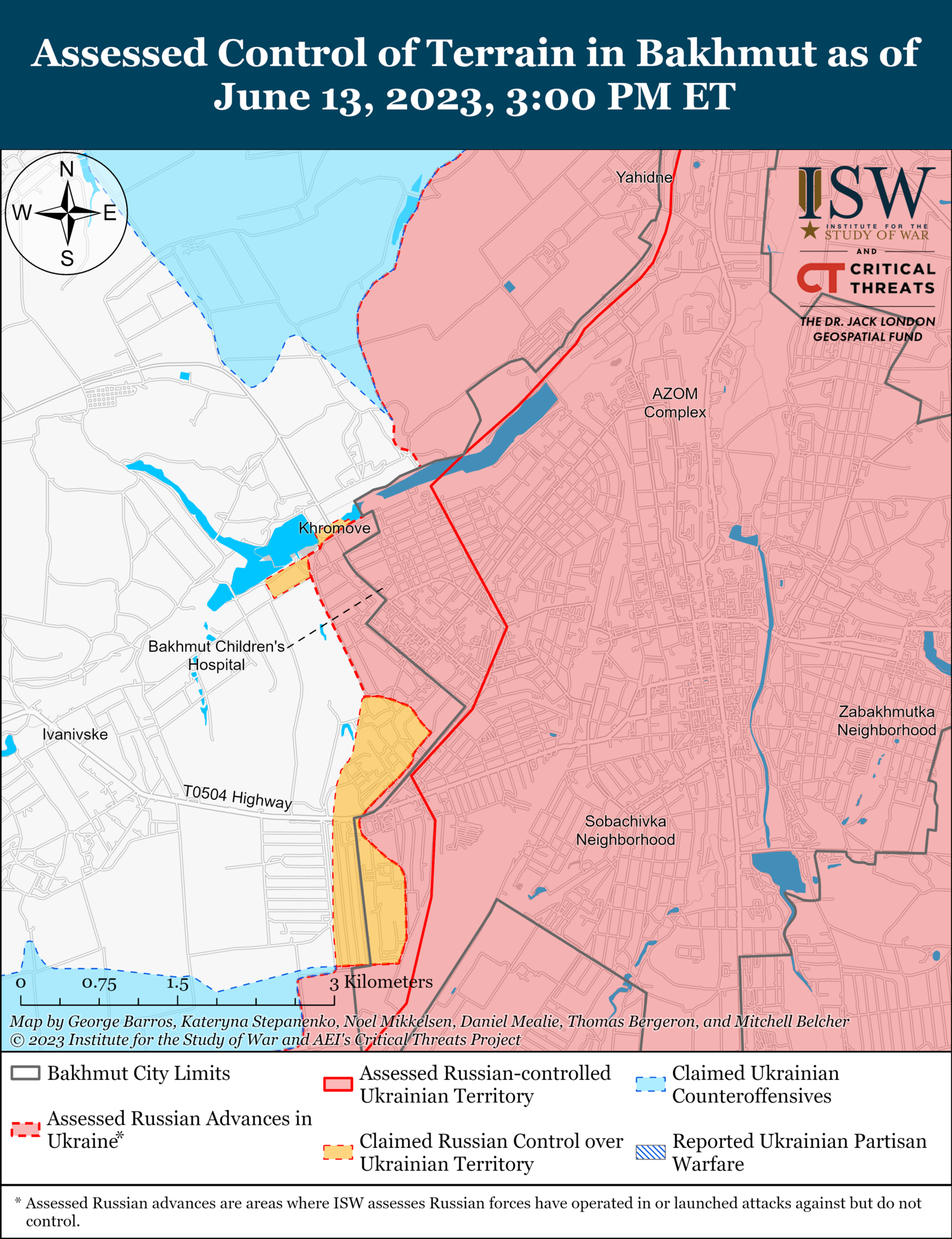 ВСУ продолжают операции на нескольких направлениях, оккупанты атаковали украинских военных в районе Бахмута: анализ ISW