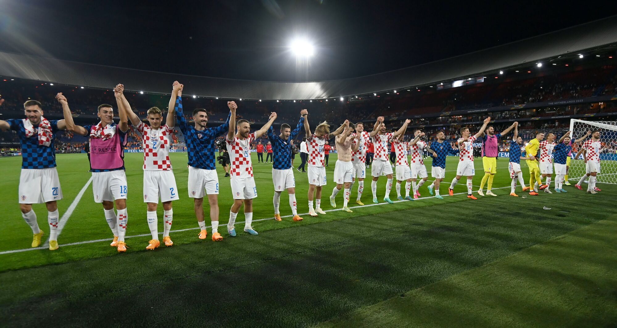 Виявився фартовим: фанати збірної Хорватії показали прапор України на матчі Ліги націй
