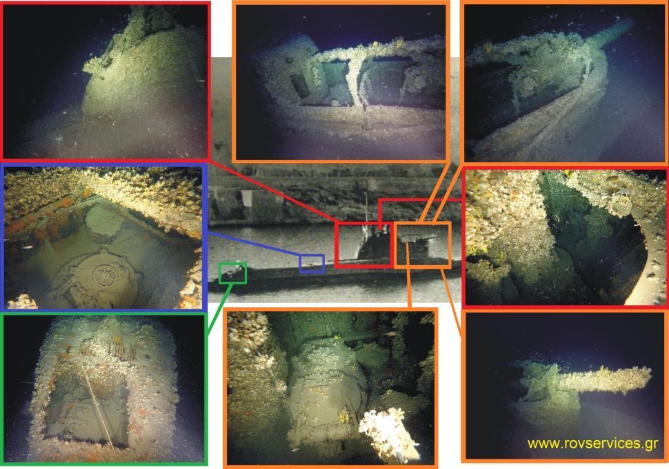У берегов Греции нашли сверхсекретную подлодку времен Второй мировой. Фото