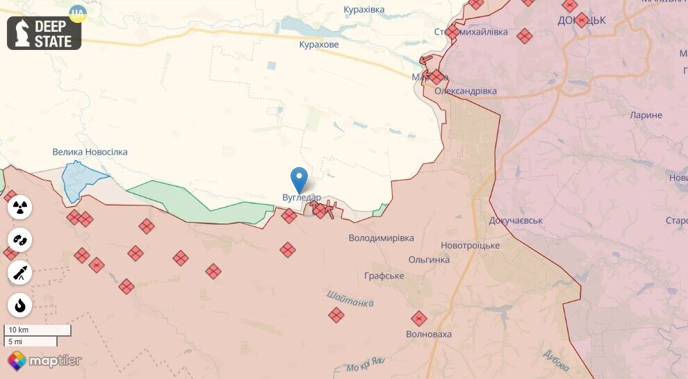 ЗСУ просунулись до 1 км у районі Вугледара, на низці напрямків йдуть бої: названо найгарячіші ділянки фронту. Карта