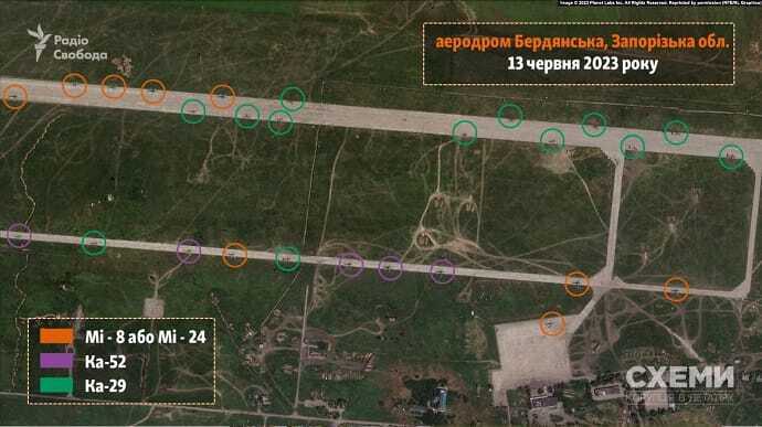 Розвідка Британії пояснила, чому РФ перекинула десятки вертольотів у Бердянськ  