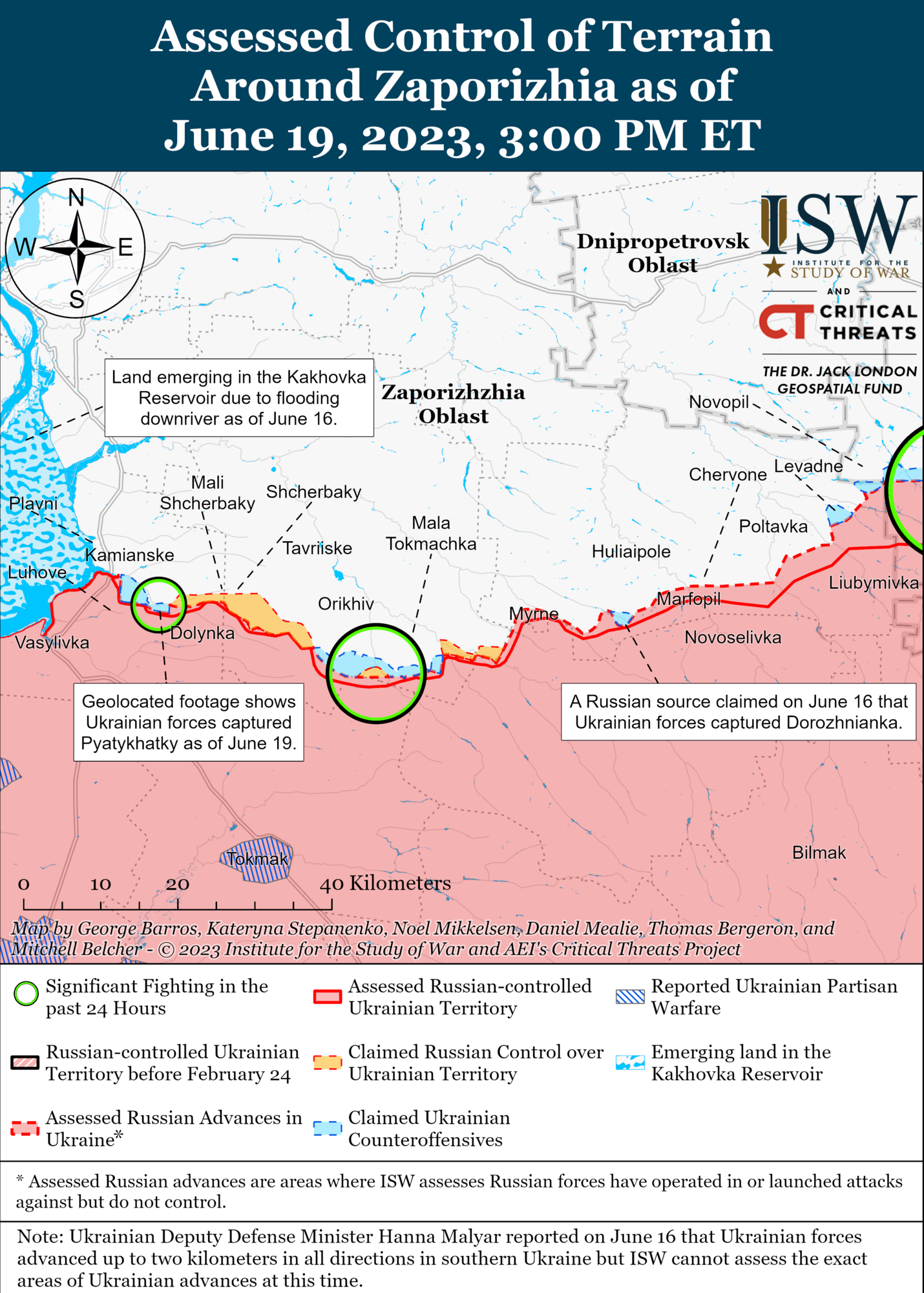 ЗСУ досягли успіхів у контрнаступальних операціях, Росія здійснює перекидання військ – ISW