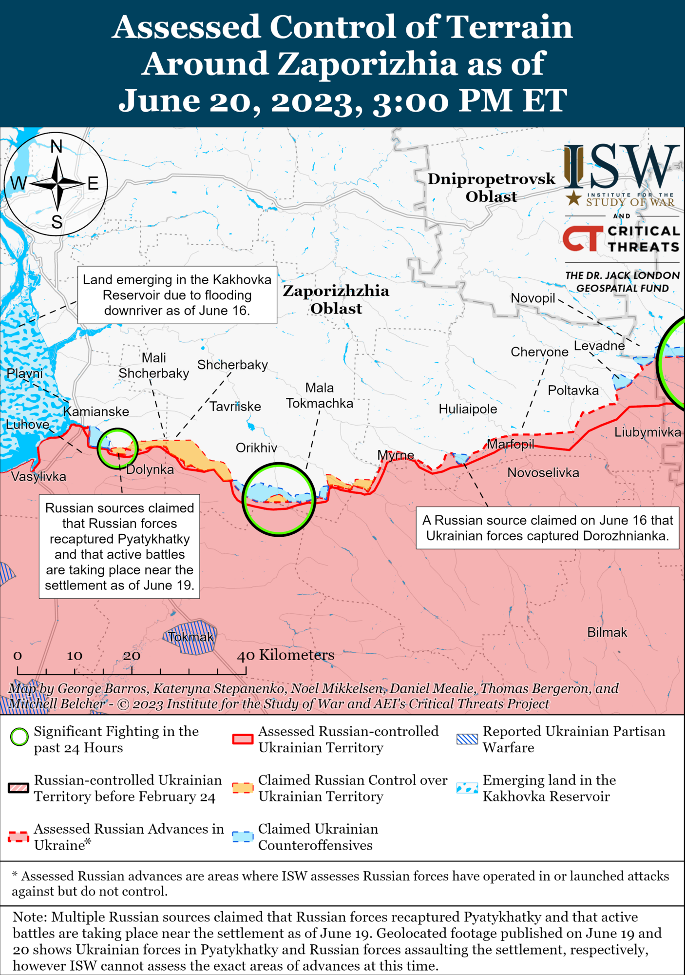 Контрнаступательные операции идут на двух участках, ВСУ столкнулись с сильным сопротивлением войск РФ: анализ ISW