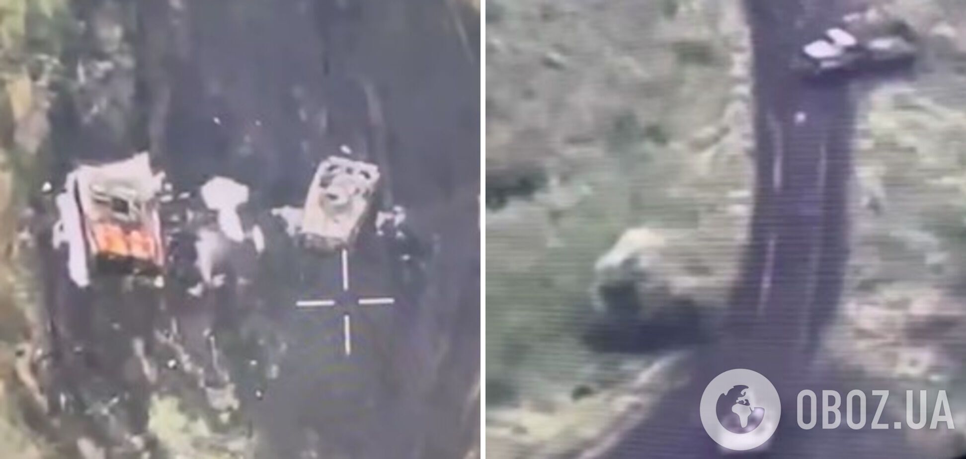 Украинский дрон R18 за ночь уничтожил колонну оккупантов. Видео