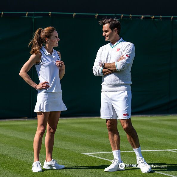 Федерер зіграв із принцесою Уельською на кортах Wimbledon. Відео