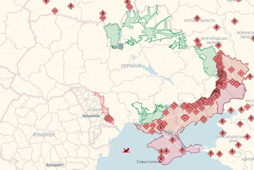 Оккупанты сосредоточились на Лиманском, Бахмутском и Марьинском направлениях, украинская авиация 6 раз ударила по врагу – Генштаб