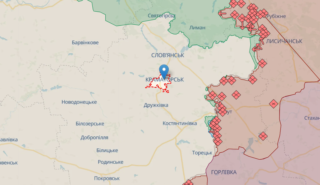 Россияне нанесли два ракетных удара по Краматорску: попали в общепит. Фото и видео