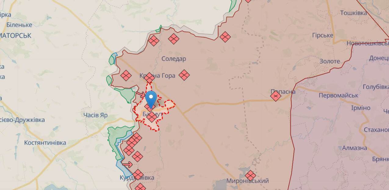 Сили оборони йдуть вперед: Сирський показав, як ЗСУ зачистили ворожі позиції на Бахмутському напрямку. Відео
