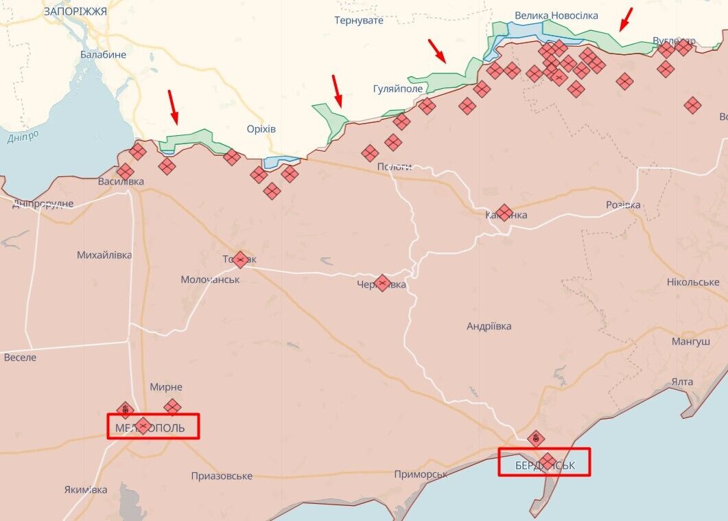 ЗСУ просунулися у бік Курдюмівки на 1500 м, є успіхи й на інших напрямках: у Міноборони розкрили деталі. Карта