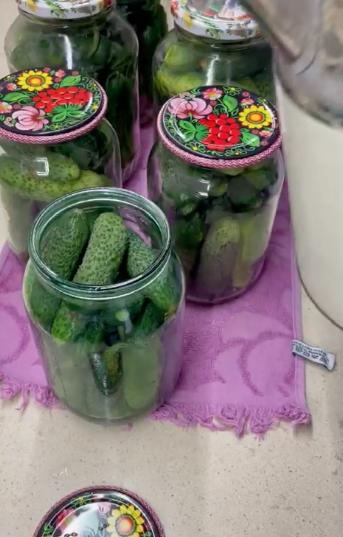Приготовление огурцов