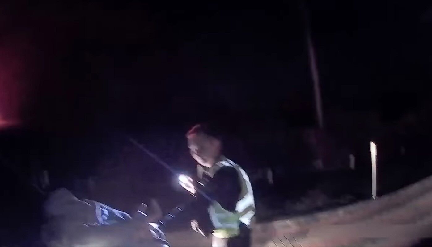 На Київщині п’яний водій Lexus намагався втекти від поліції. Відео