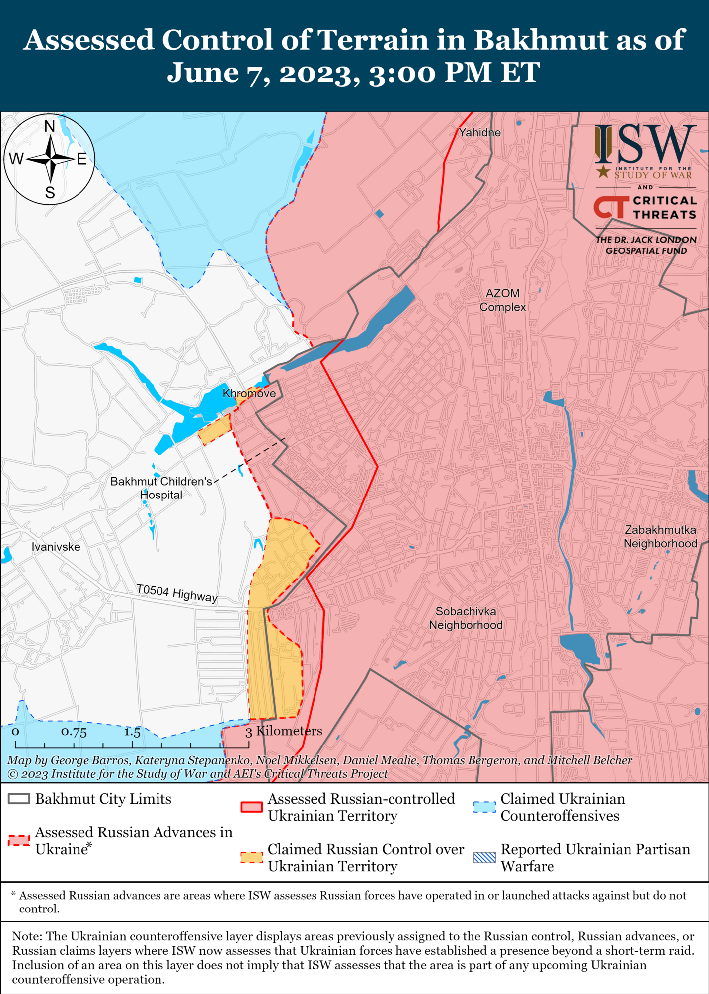 ВСУ ведут успешные контратаки в районе Бахмута, оккупанты стягивают резервы: анализ боевых действий от ISW