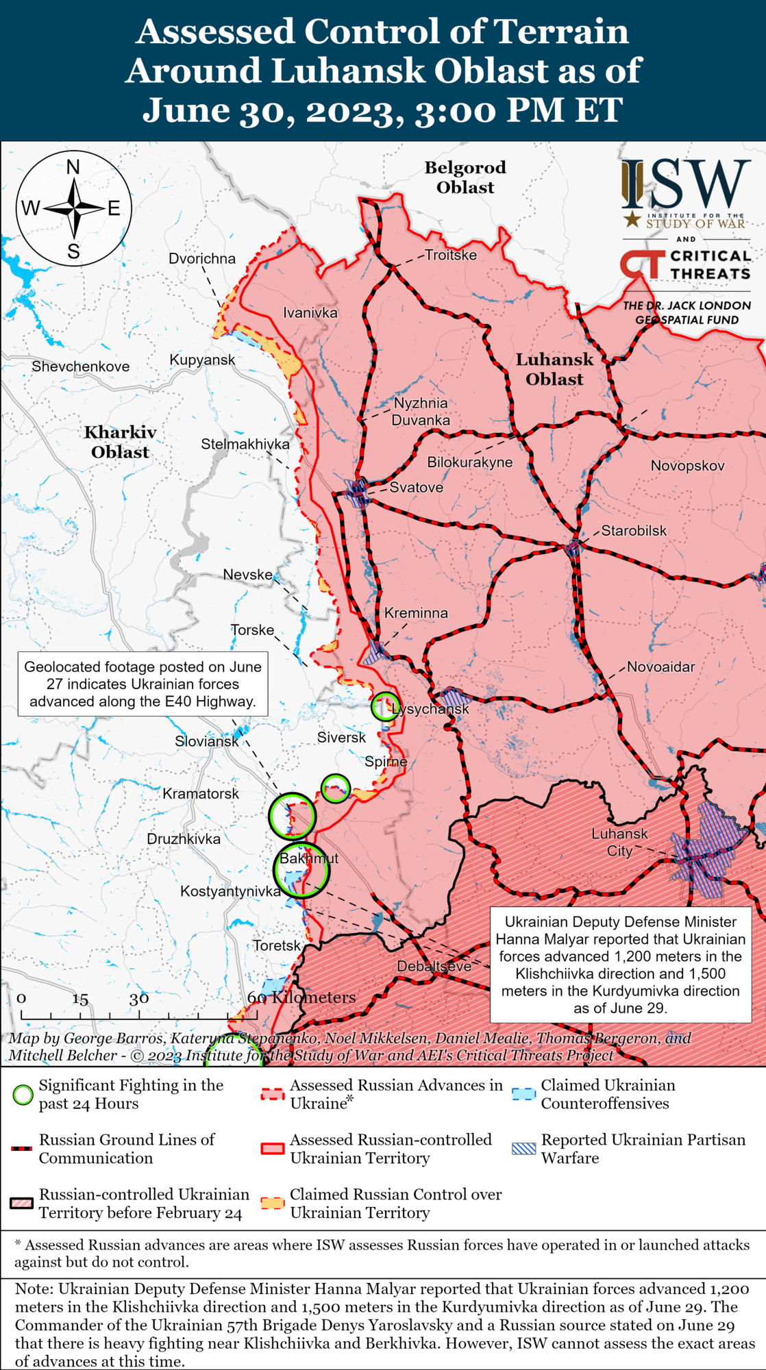  Контрнаступ ЗСУ має успіх на сході і півдні: аналіз бойових дій від ISW. Карта