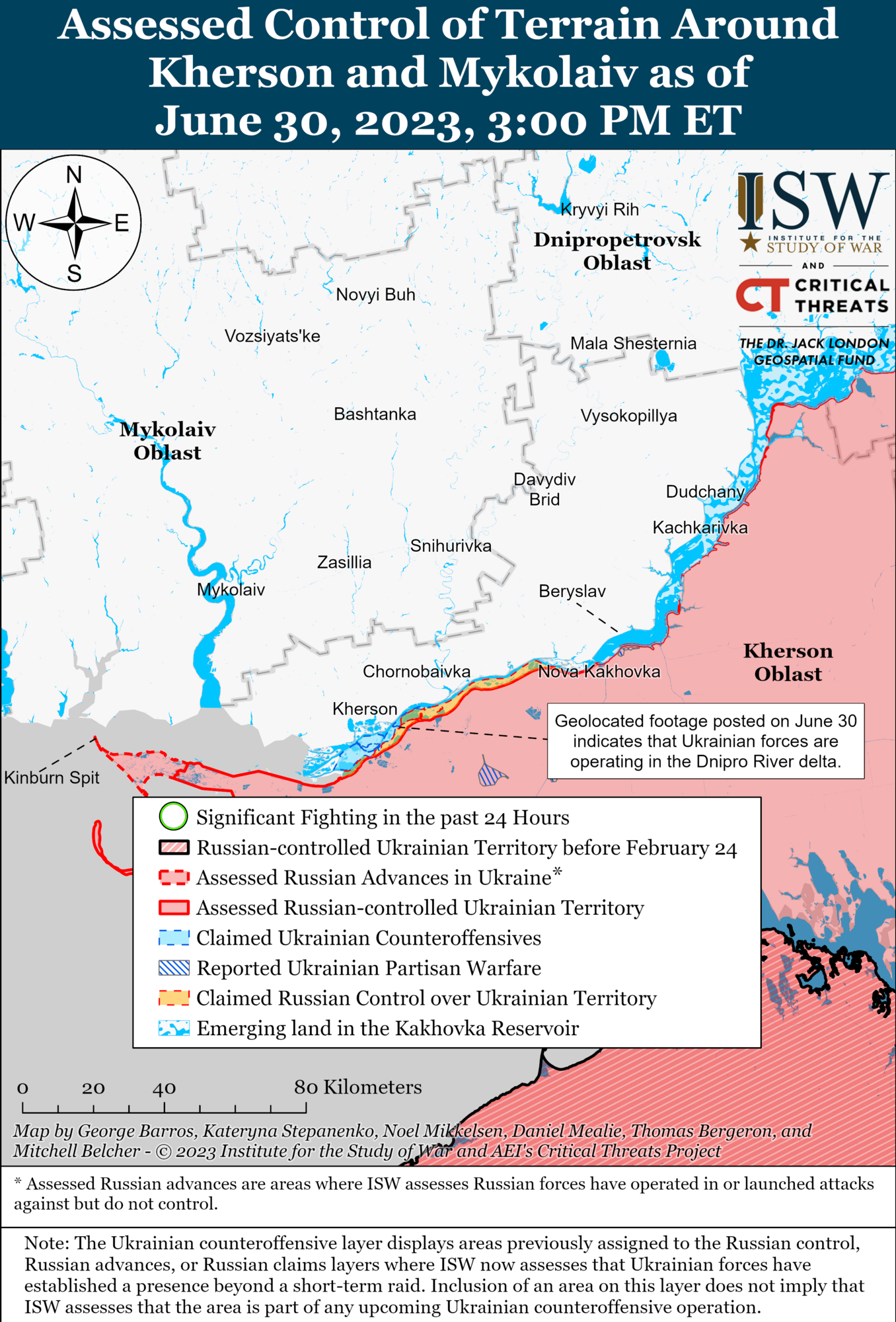 Контрнаступление ВСУ имеет успех на востоке и юге: анализ боевых действий от ISW. Карта