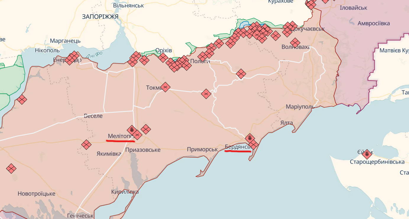 Бердянськ та Мелітополь більше не вважаються тилом окупантів: у Силах оборони розповіли, як знищується потенціал ворога