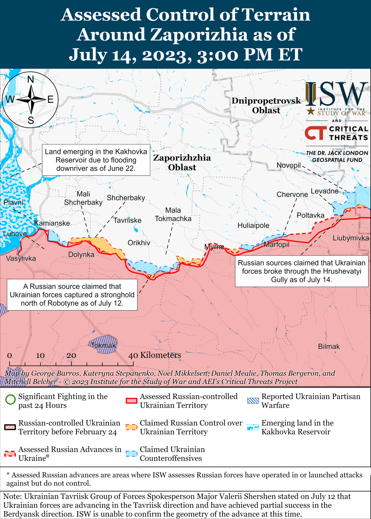 У ЗСУ є просування на кількох ділянках фронту: в ISW оцінили перебіг контрнаступальних операцій. Карта 