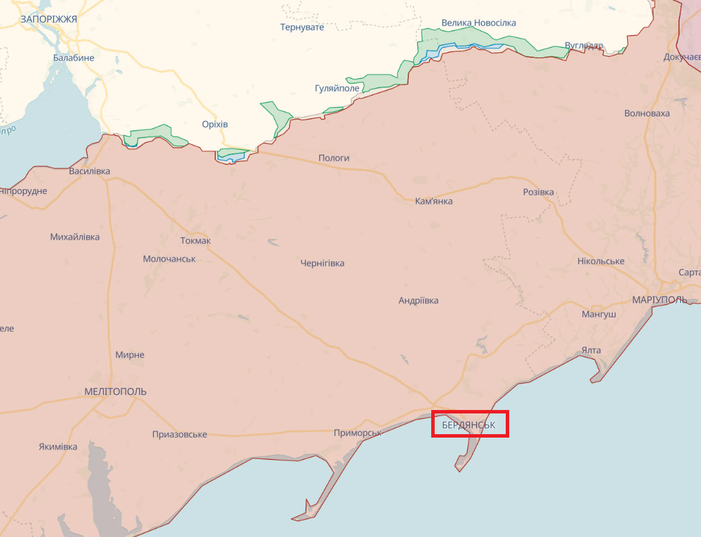 ЗСУ завдали ударів по місцях дислокації окупантів у Бердянську – Атеш
