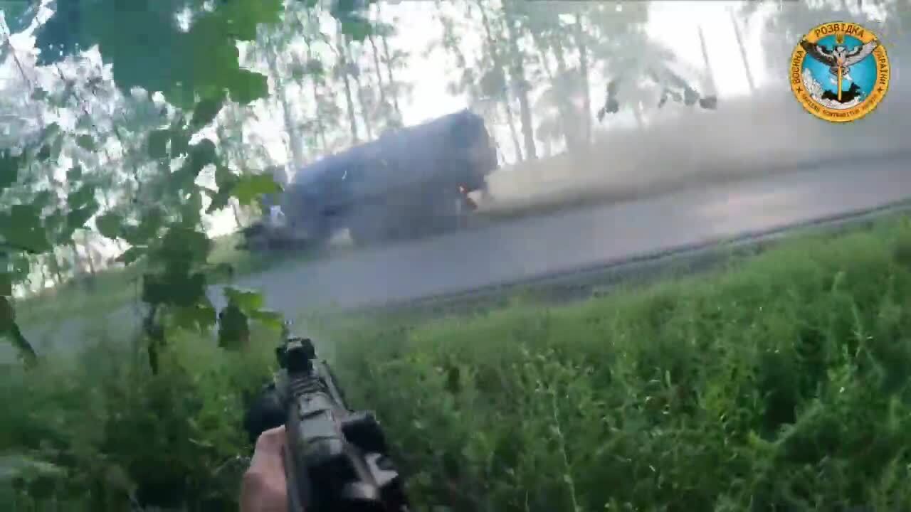 Чеченські воїни, які стали на захист України, влаштували засідку на машину постачання окупантів: у ГУР показали відео операції 