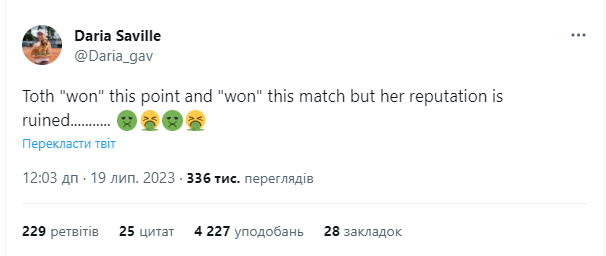 Гидкий вчинок угорської тенісистки на турнірі зібрав 3 млн переглядів у Twitter. Відео