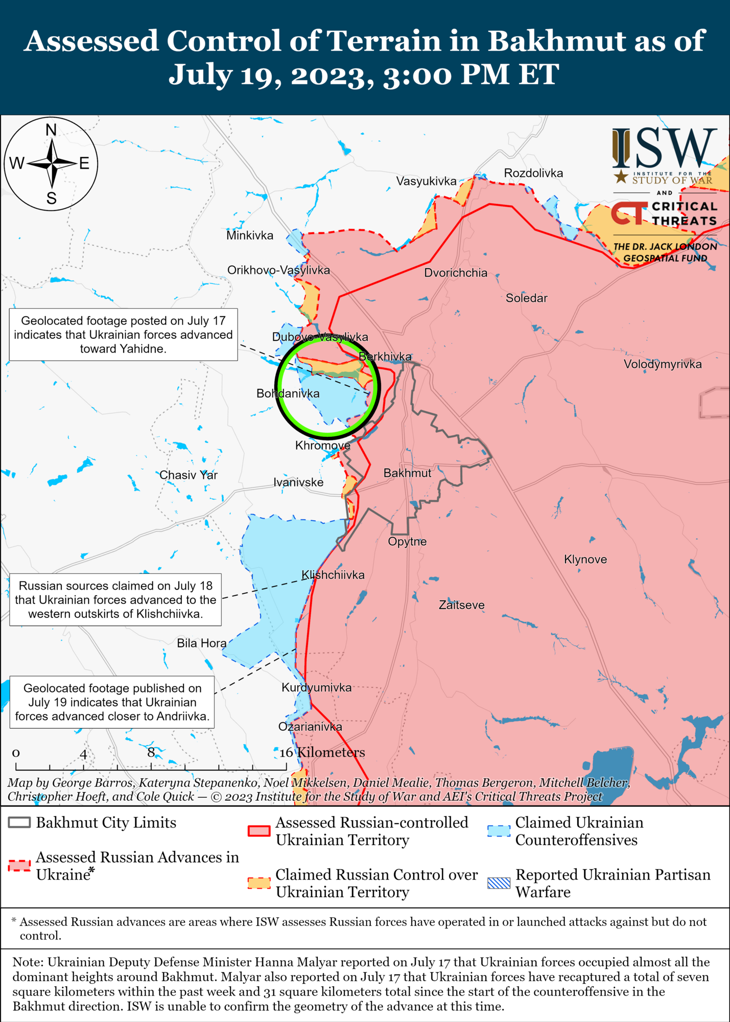 ВСУ добились новых успехов на трех участках фронта, войска РФ жалуются на нехватку ротаций и подкреплений – ISW