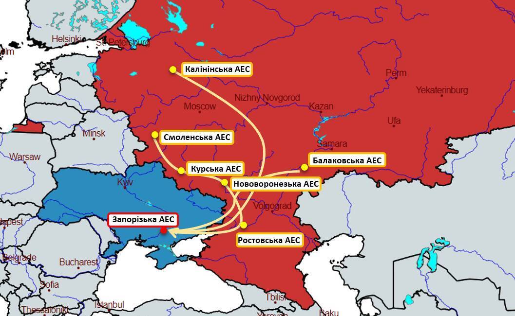 Окупанти звезли на ЗАЕС працівників шести атомних станцій – ЦНС