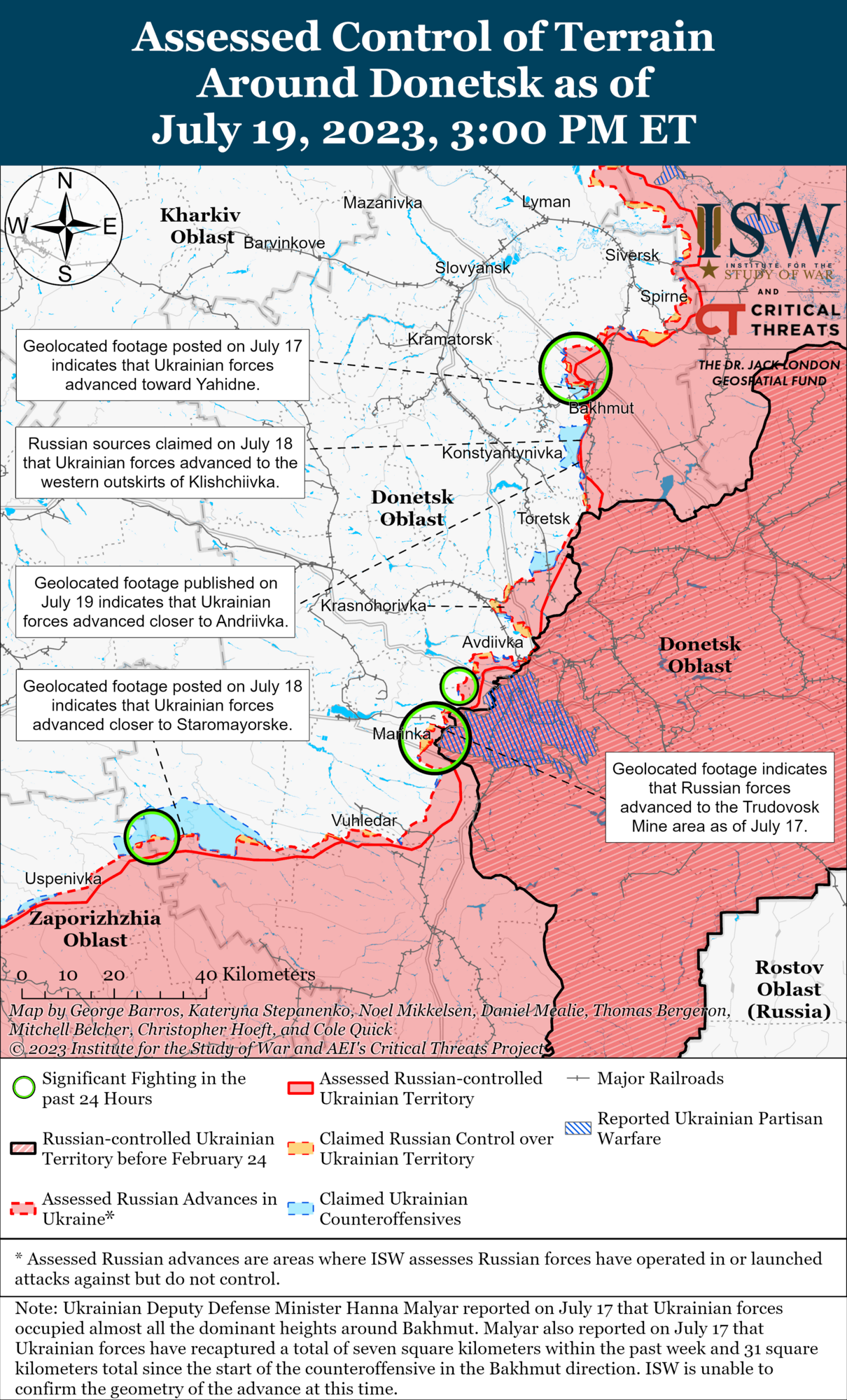 ЗСУ досягли нових успіхів на трьох ділянках фронту, війська РФ скаржаться на нестачу ротацій і підкріплень – ISW