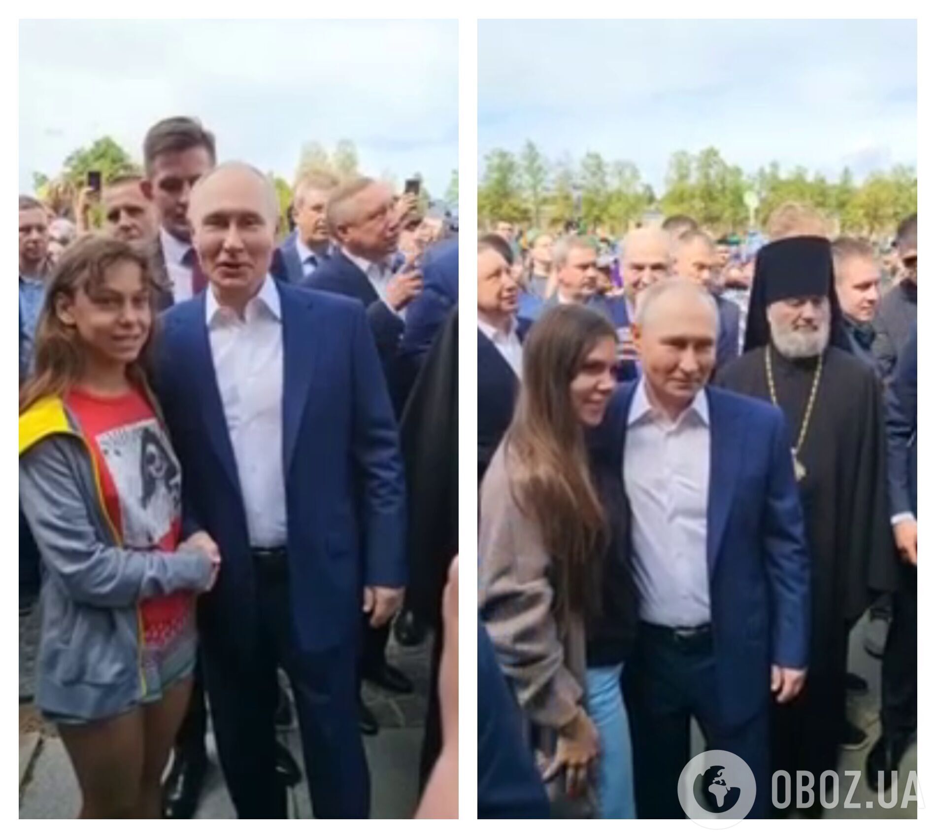 Фотосесія Путіна з петербуржцями