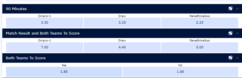 Україна у Лізі чемпіонів: де дивитися сьогодні історичний матч кваліфікації ЛЧ "Дніпро-1" – "Панатинаїкос"