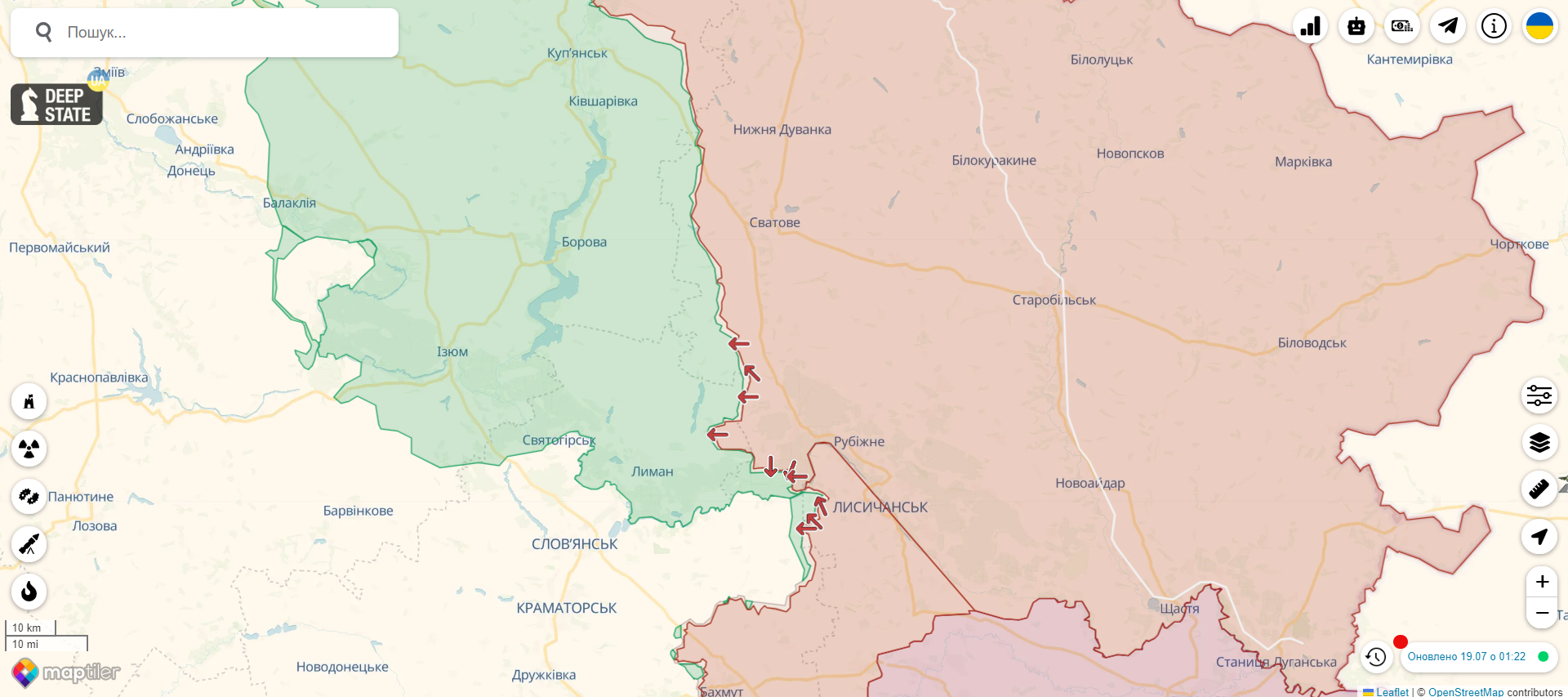 Росія прагне створити буферну зону довкола Луганщини – британська розвідка 