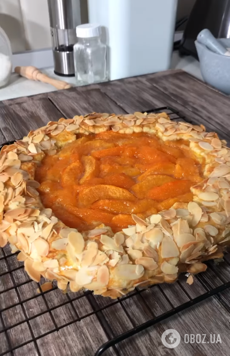 Вкусная абрикосовая галета к чаю: тесто получается очень хрустящим