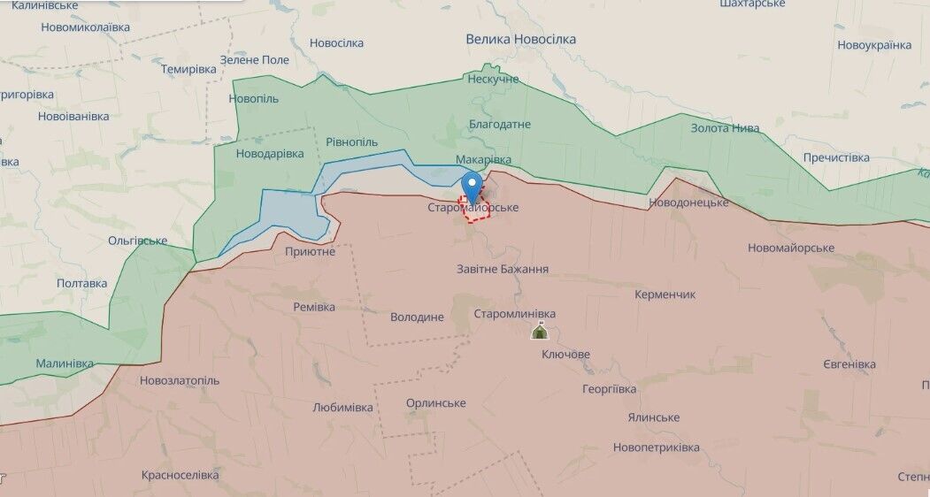 ВСУ на юге продвинулись на расстояние до 1,4 километра: продолжаются ожесточенные бои за Старомайорское