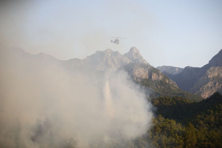 В Турции бушуют лесные пожары, огонь приближается к курортному городу Кемер: есть пострадавшие. Фото и видео
