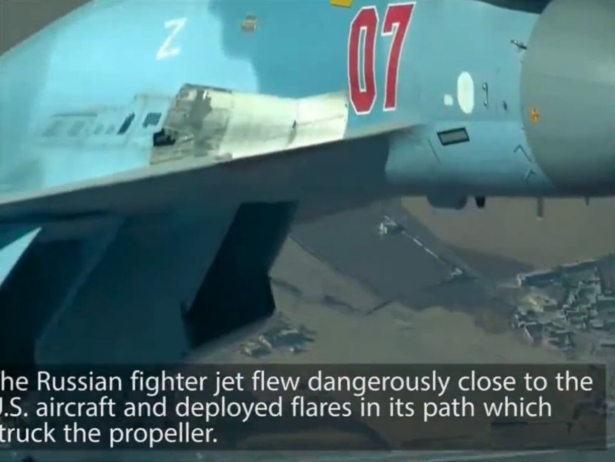 Російський винищувач Су-35 збив американський безпілотник Reaper над Сирією: у США відреагували. Відео