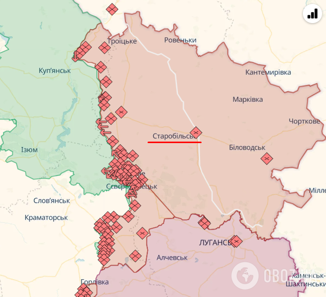 Старобельск находится на временно оккупированной части Луганщины