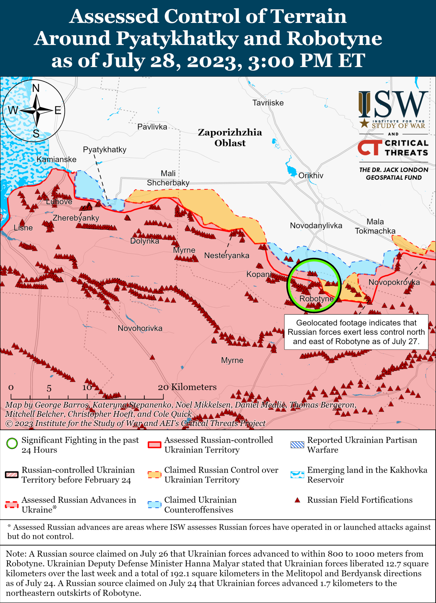 Силам оборони вдалося просунутися під Бахмутом, контрнаступ триває на трьох ділянках фронту – ISW