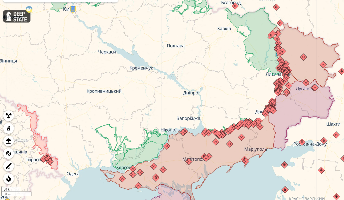 ВСУ отразили атаки россиян на Донбассе и продолжают наступление на Мелитопольском и Бердянском направлениях: произошло около 30 боевых столкновений – Генштаб