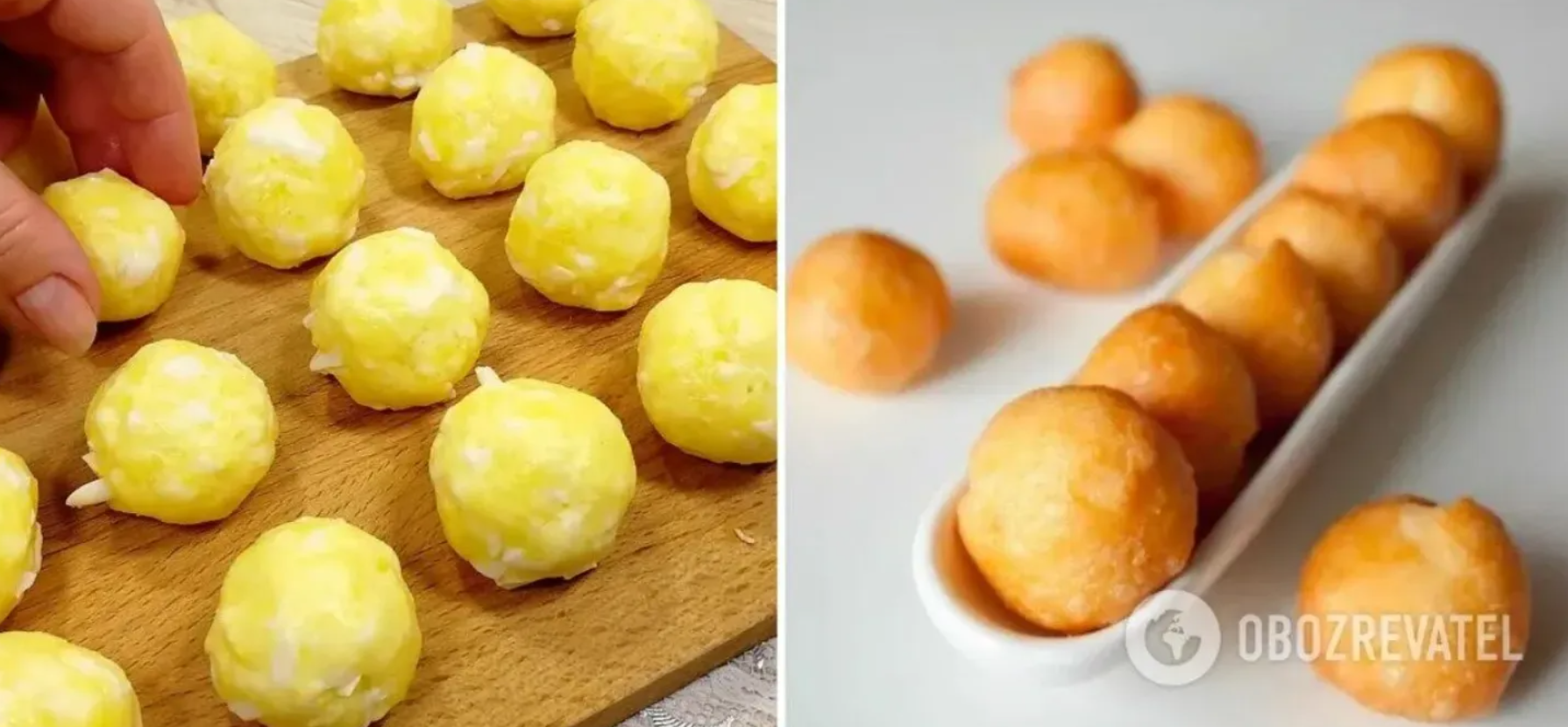 Как приготовить шарики из картофельного пюре и сыра