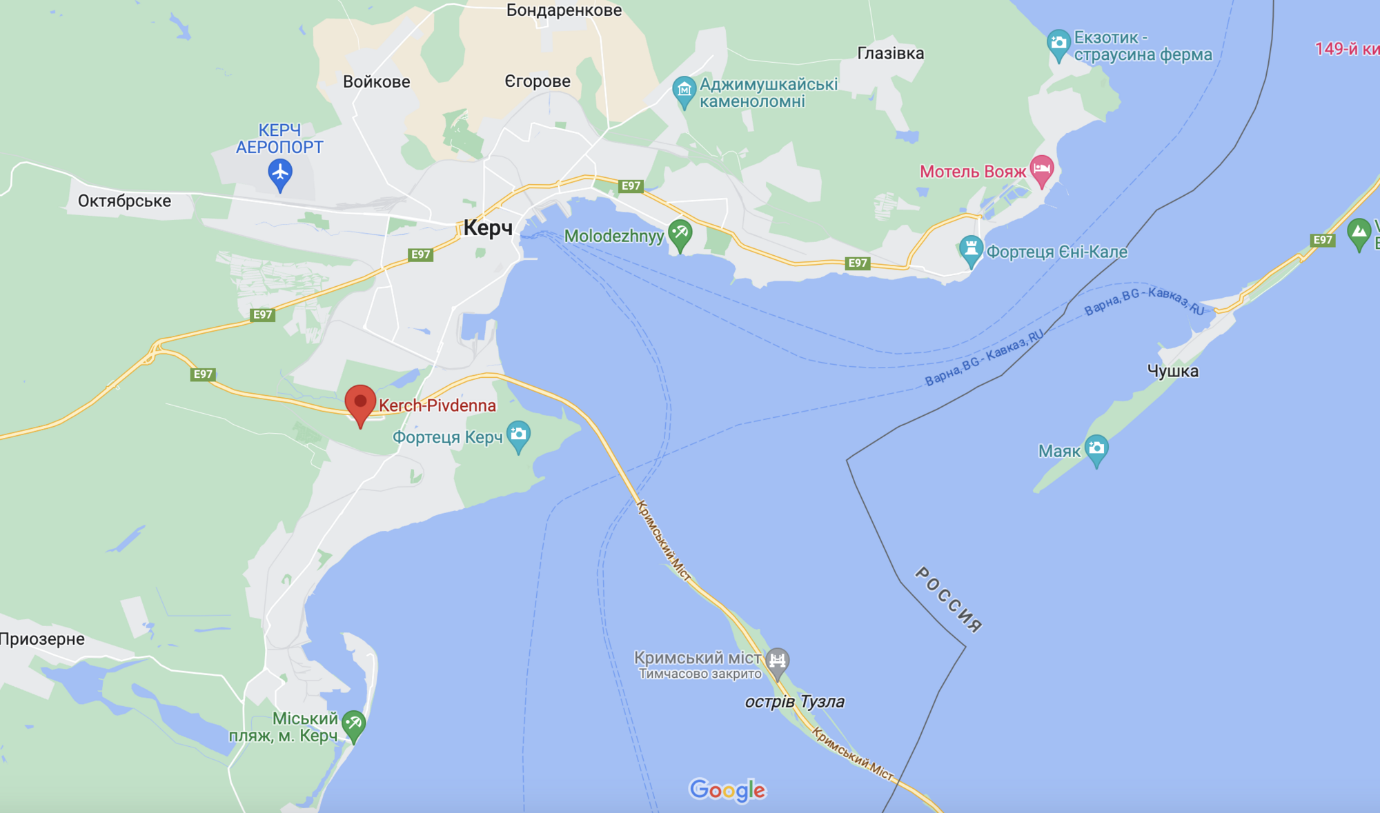 Оккупанты перекрыли движение по Крымскому мосту: в Керчи объявлена эвакуация на железнодорожном вокзале